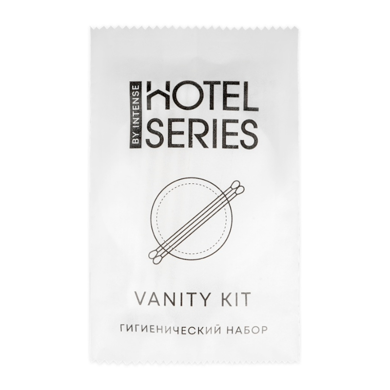 Косметический набор INTENSE Hotel Series  (3 диска, 3 ватные палочки, 500 штук в упаковке)