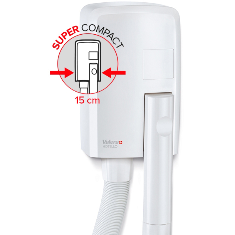 Фен для волос настенный Valera Hospitality Hotello (832.01/T)