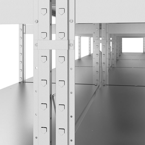 Стеллаж Klesto SE184-310 4 полки 1040х300х1800