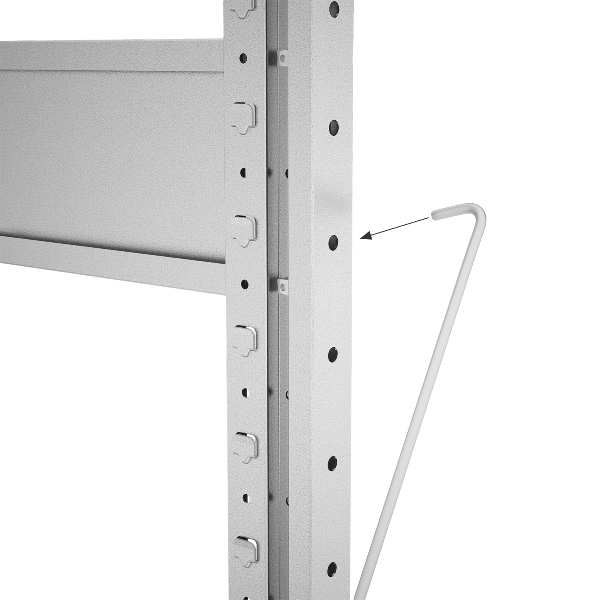 Стеллаж Klesto МE256-410 6 полок 1080х400х2500