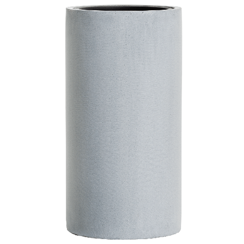Кашпо TREEZ Effectory Beton Высокий цилиндр Серый ледник в-60 см, д-31 см