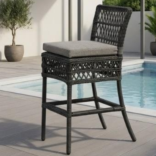 Плетеный барный стул