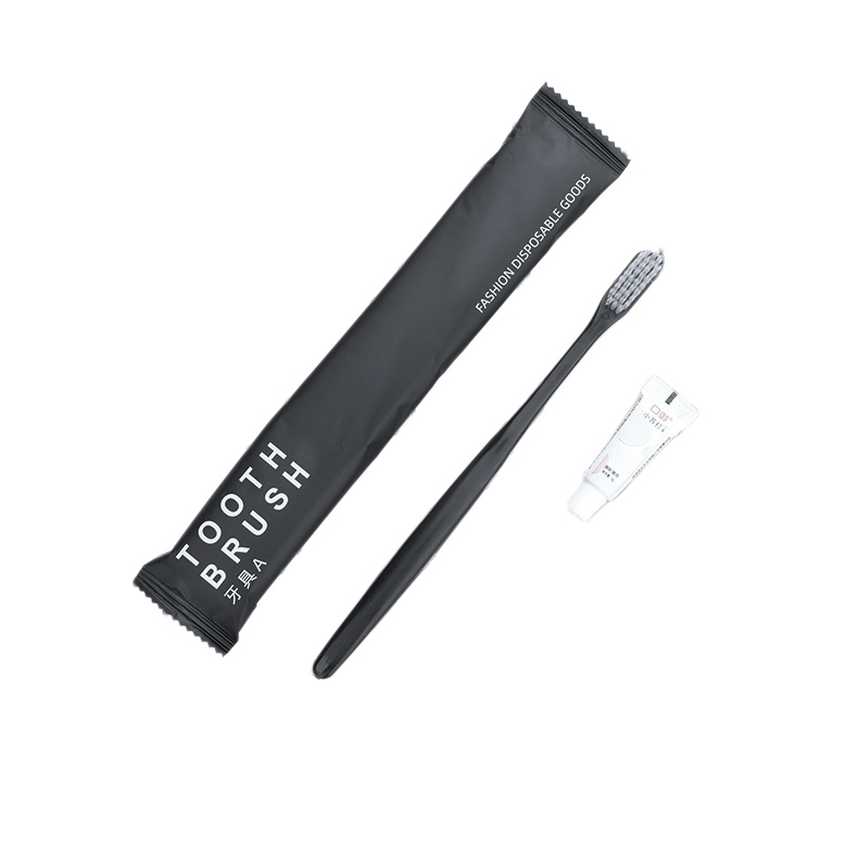 Зубной набор BLACK (зубная щетка, паста, 500 штук в упаковке)