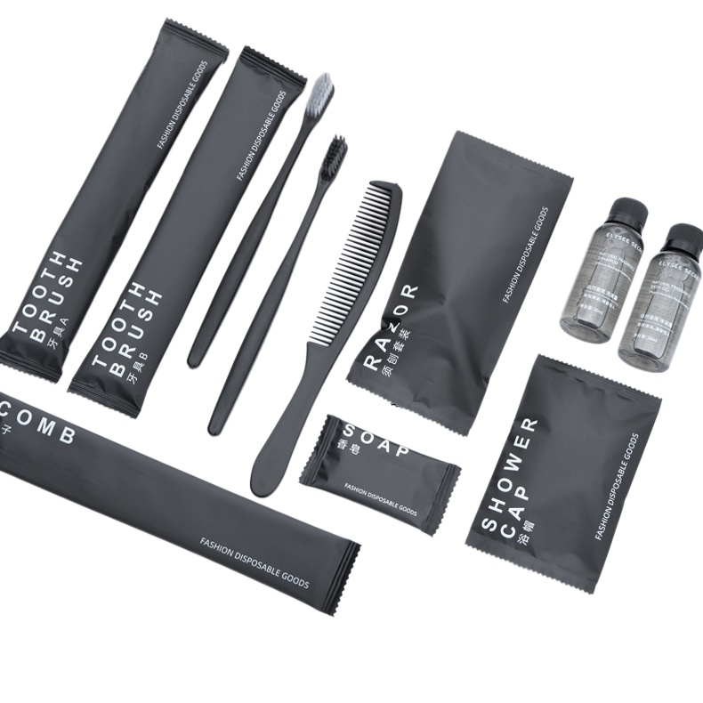 Зубной набор BLACK (зубная щетка, паста, 500 штук в упаковке)