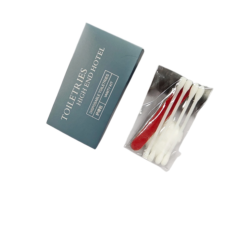 Косметический набор TOILETRIES HIGH END HOTEL (ватные палочки, пилочка, ватные шарики, 500 штук в упаковке)