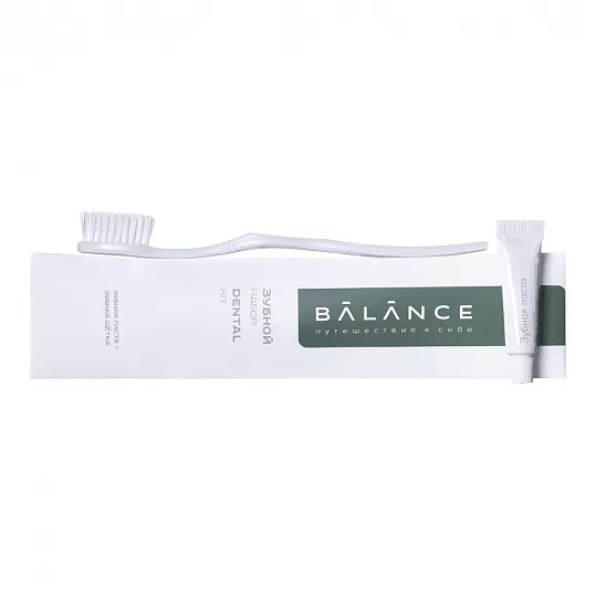Зубной набор BALANCE каменная бумага (трехшовная)