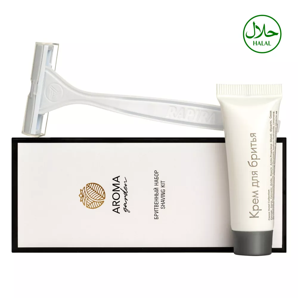 Бритвенный набор Aroma Garden картон (крем для бритья, станок, 200 штук в упаковке)