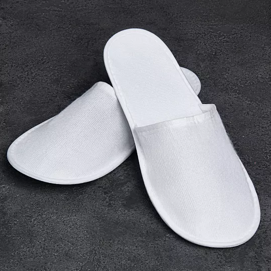 Гостиничные тапочки "Poly cloth" №4, закрытый мыс 3 мм (240 пар в упаковке)