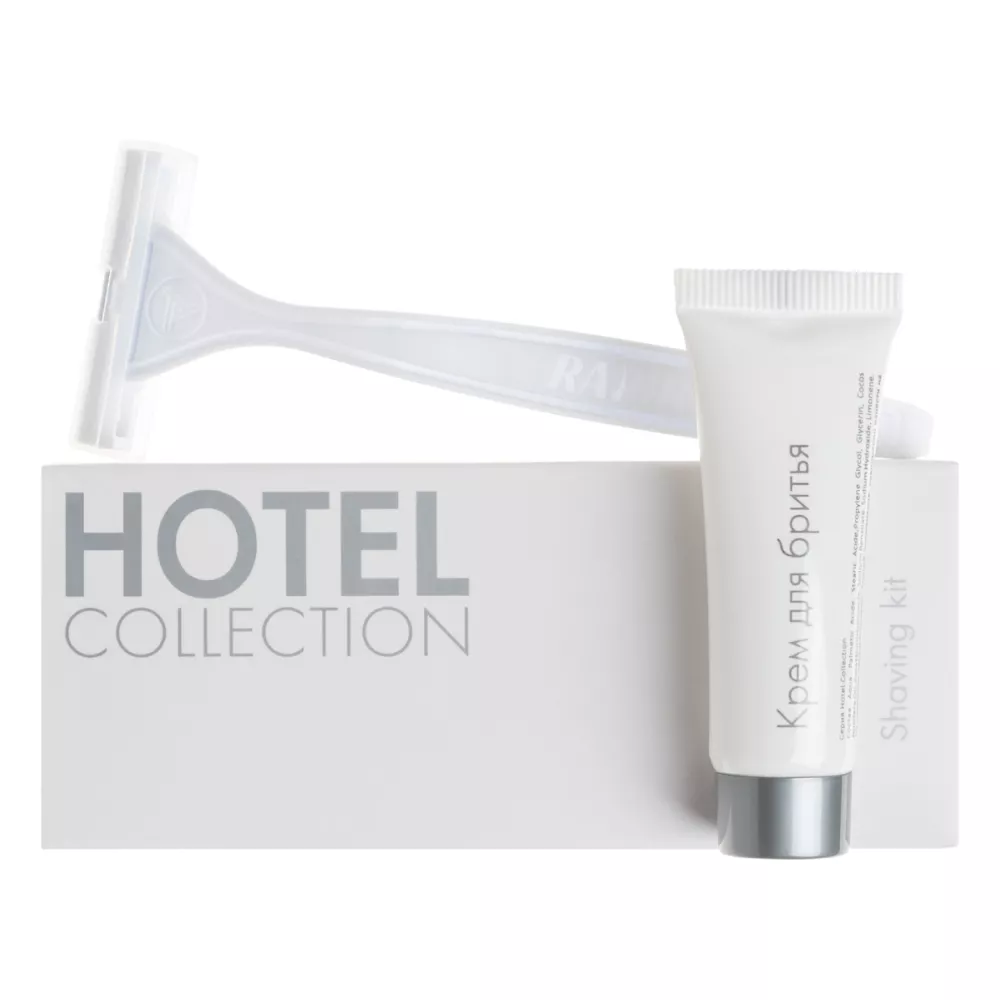 Бритвенный набор Hotel Collection картон (крем для бритья, станок, 200 штук в упаковке)