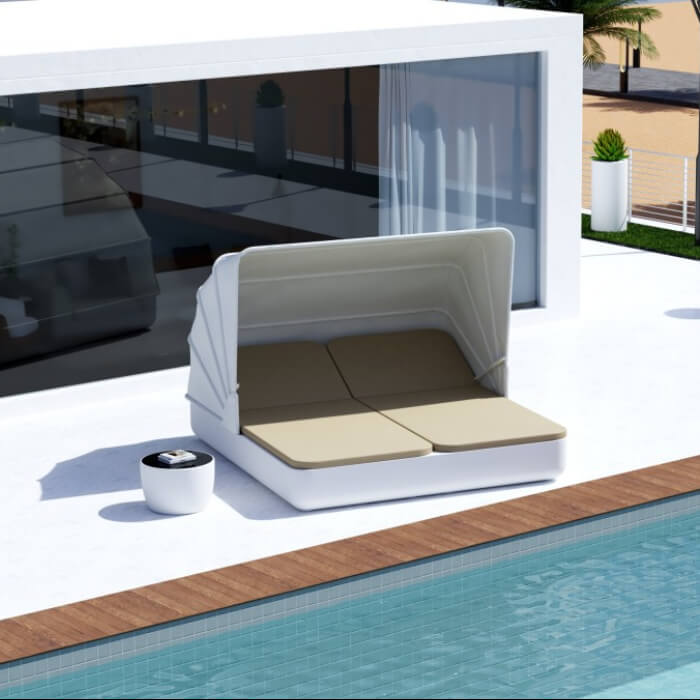 Шезлонг Grace Double Canopy с подушками