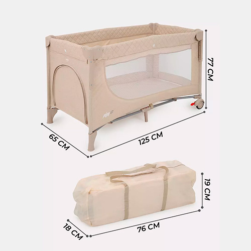 Манеж MowBaby Play Plus Beige