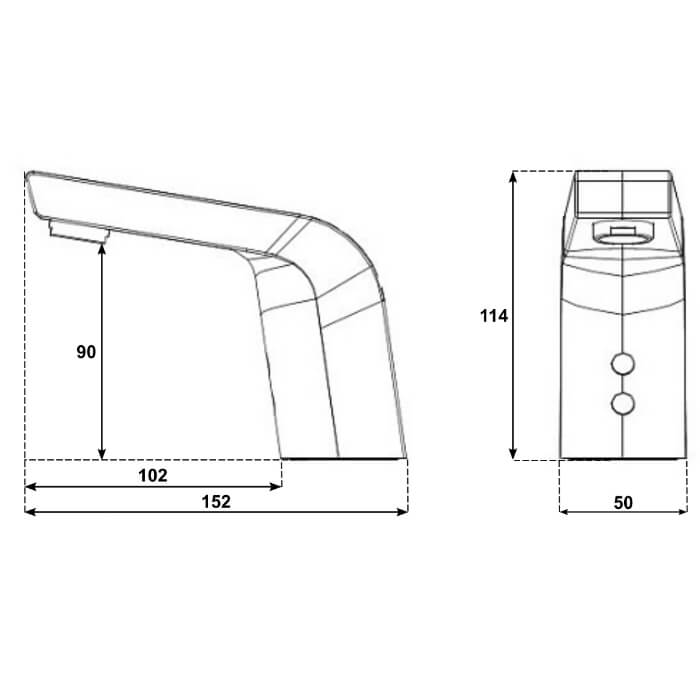 Смеситель сенсорный Ksitex M-8155