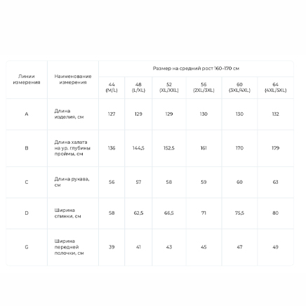 Халат махровый TC «Кимоно» 400 г/м²