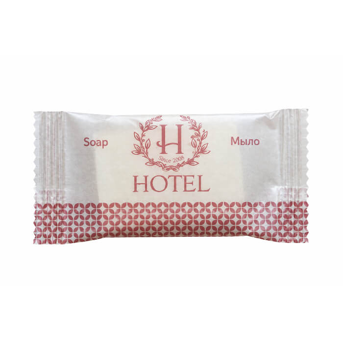 Мыло туалетное твердое Hotel 13 г флоу-пак (500 штук в упаковке)